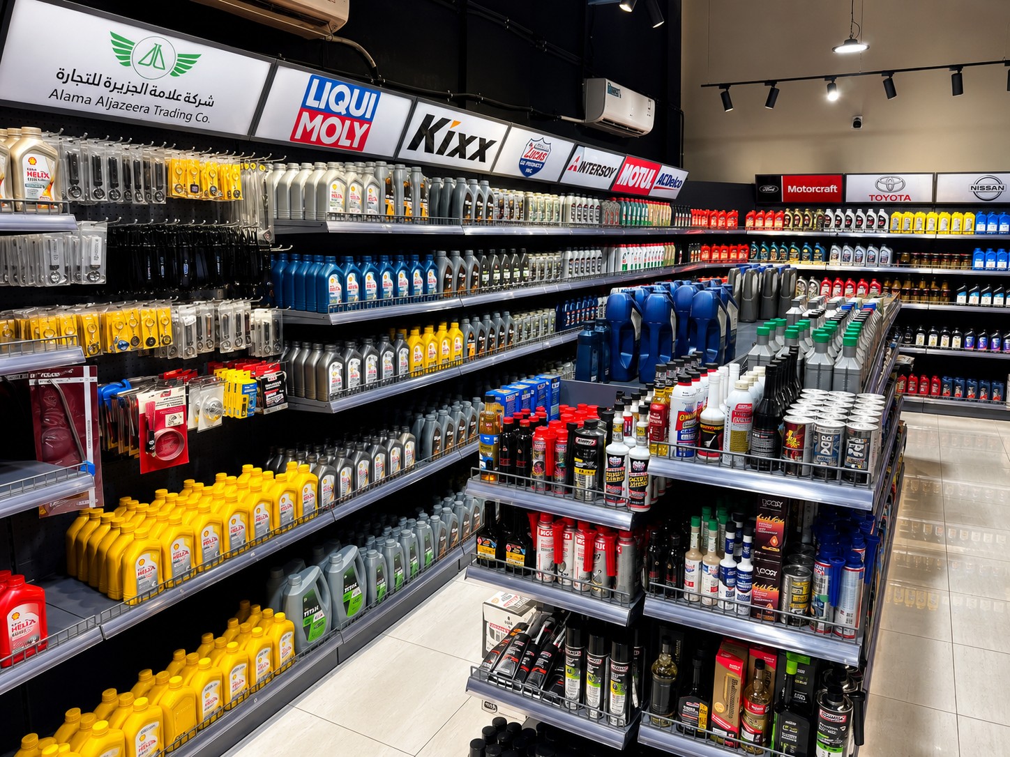 Alama Aljazeera retail shop shelves